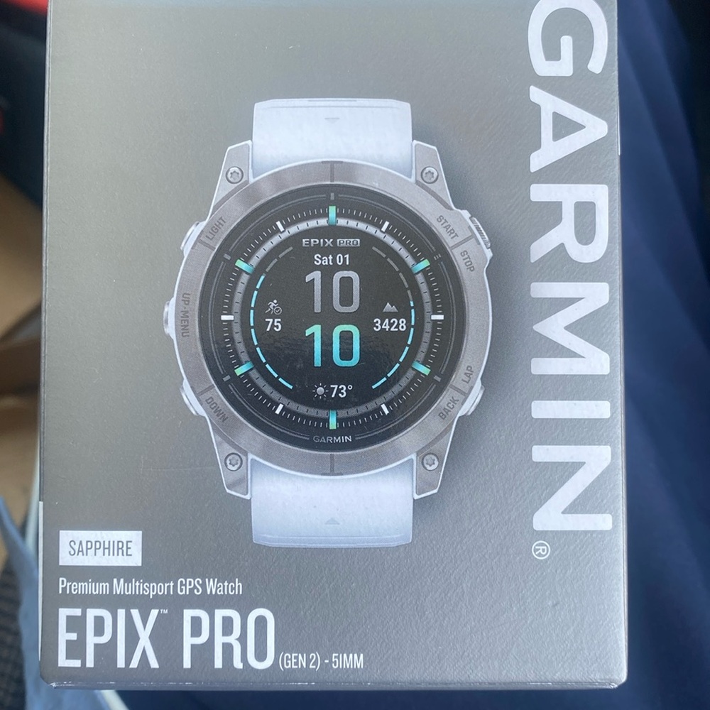 Garmin epix Pro (Gen 2) - Sapphire Edition | 51 mm, Titanium with Whitestone